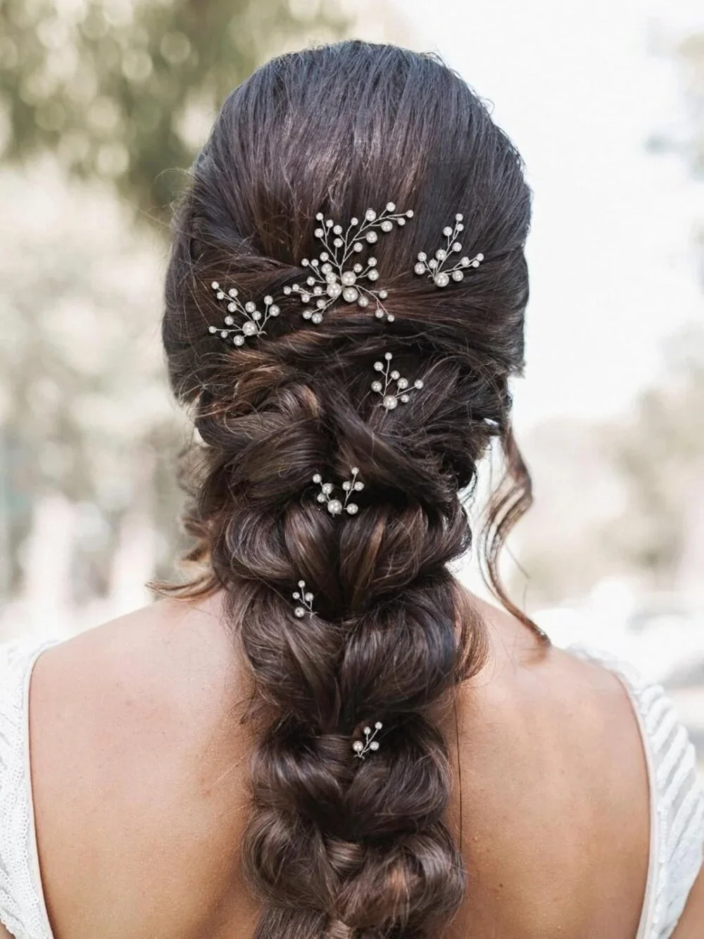Elegant Pearl Hair Pins Set - 7Pcs Bridal Hair Accessories for Weddings & Events